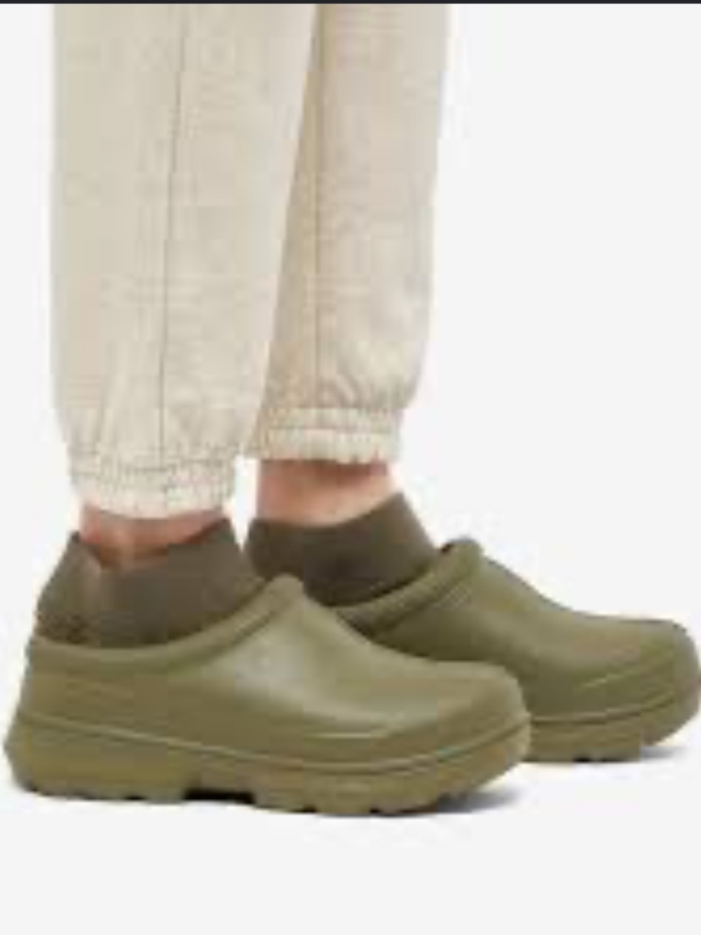 NWOT UGG TASMAN x clog waterproof Olive Green Slip-On Clog size 8